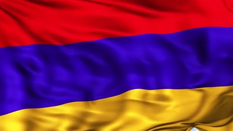 Armenia Waving Flag Background Stock Footage 204133261