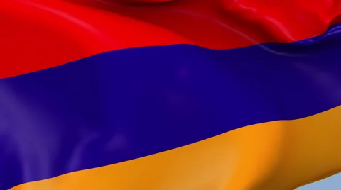 Armenia Waving Flag Background Loop Stock Footage 64228154