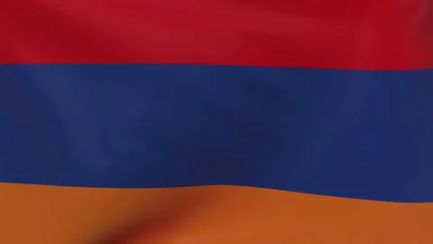 Armenia waving flag seamless loop animation 4k. Stock Footage 149720654