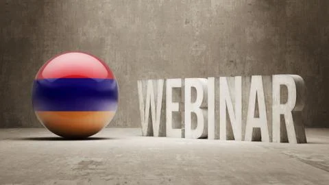 Armenia. Webinar Concept. Stock Illustration