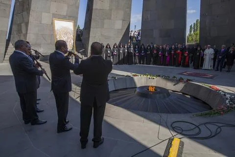Armenia. Yerevan. June 25, 2016 Pope Francis visits Armenia. Stock Photos