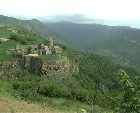 Armenia18Tatev view Stock Footage 21263659