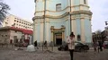 Armenian church in Ivano-Frankivsk city, Ukraine HD Footage