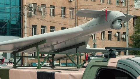 Armenian DEV-3 Reconnaissance &amp;amp; Strike UAV 1 Video stock 336285311
