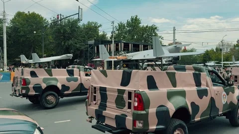 Armenian DEV-3 Reconnaissance &amp; Strike UAV 4 Video stock 336285331