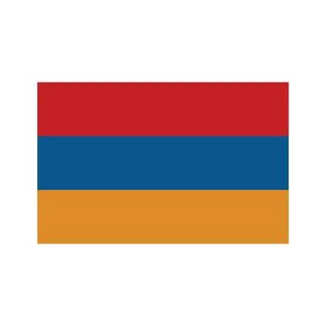 Armenian flag icon vector template Stock Illustration
