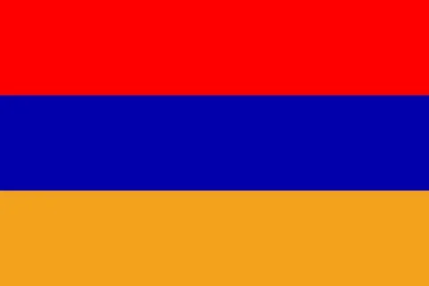 Armenian flag vector icon. Flag of Armenia. Stock Illustration