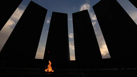 The Armenian Genocide memorial complex 動画素材 103125529