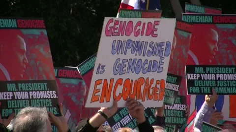 Armenian Genocide Protest -