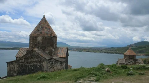 Armenian Monastery of Sevanavank, Lake Sevan Peninsula, Armenia 12 Vidéo 90450433