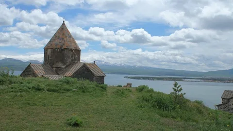 Armenian Monastery of Sevanavank, Lake Sevan Peninsula, Armenia 8 Vidéo 90450618