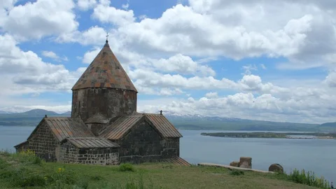 Armenian Monastery of Sevanavank, Lake Sevan Peninsula, Armenia 4 Vidéo 90450804
