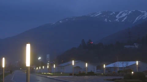 Armenian mountine in night Stock Footage 63208593