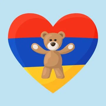 Armenian Teddy Bears Stock Illustration