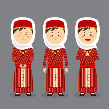 Armenians Character with Various Expression Stock Illustration