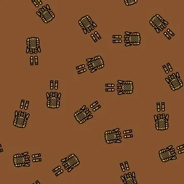 Armor byzantine vector seamless pattern Stock Illustration