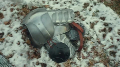 Armor larp snow armour Stock Footage 33873360