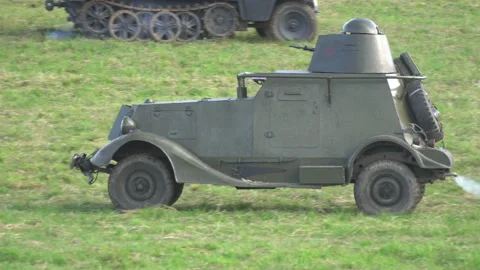 Armored car Video stock 111149059