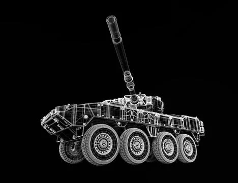 Armored infantry vehicle Illustrazione stock