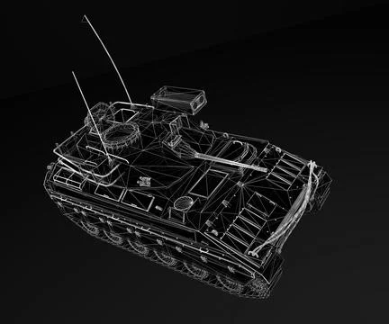 Armored infantry vehicle Stock Illustration