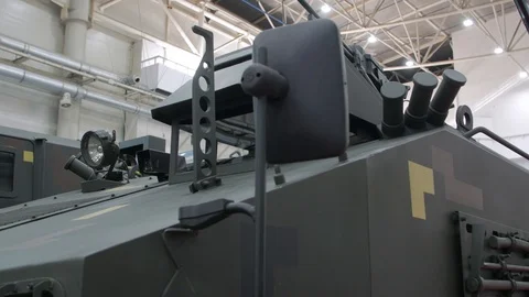 Armored Military Machine Stock Footage 122458227