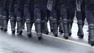 Armored Police Intervention Stock Footage