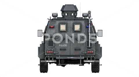 Armored SUV truck, bulletproof police vehicle, law enforcement car ...