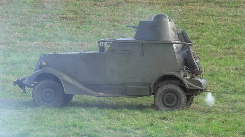 Armored vehicle. Video stock 111149211