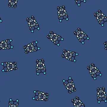 Armored vest tech mesh vector seamless pattern Illustrazione stock