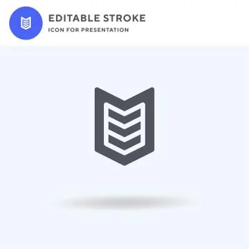 Armorial icon vector, filled flat sign, solid pictogram isolated on white, logo 스톡 일러스트