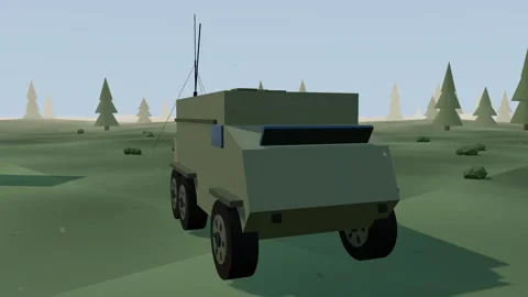 Armoured ambulance rear ramp down 스톡 동영상 341387945