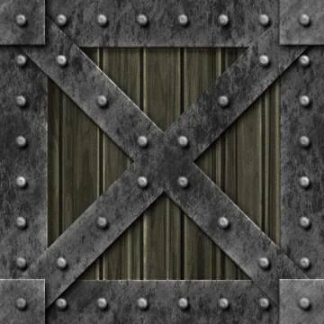 Armoured box generated texture Stock Illustration