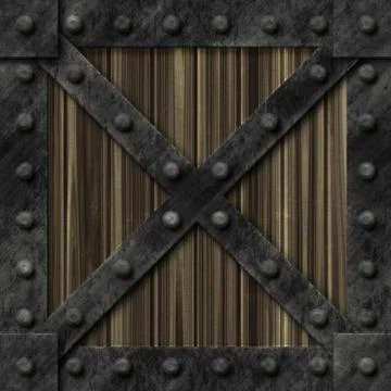 Armoured box generated texture Stock Illustration