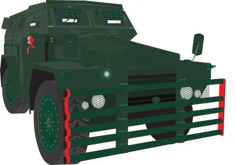 Armoured car Stock Illustration