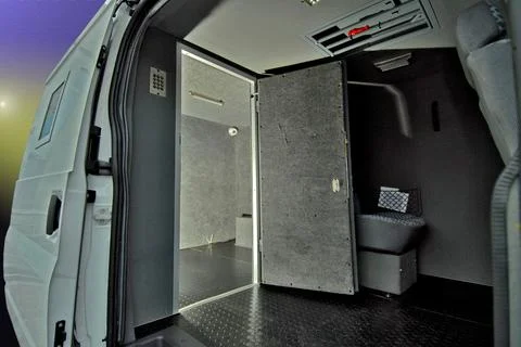 Armoured Car inside Fotos Stock