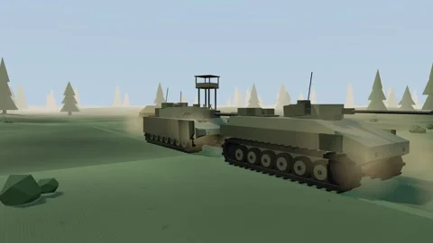 Armoured column on narrow forest trail Stock Footage 341386226