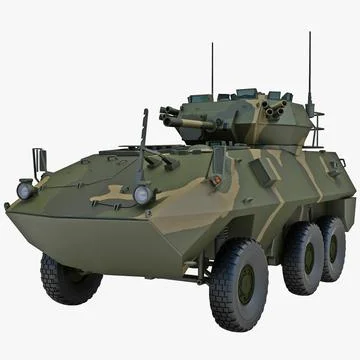 Armoured Fighting Vehicle AVGP Grizzly 3D Model
