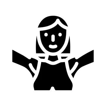 Armpit depilation glyph icon vector illustration Stock Illustration