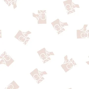 Armpit epilation glyph vector seamless pattern Stock Illustration