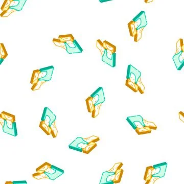 Armpit epilation isometric icon seamless pattern Stock Illustration