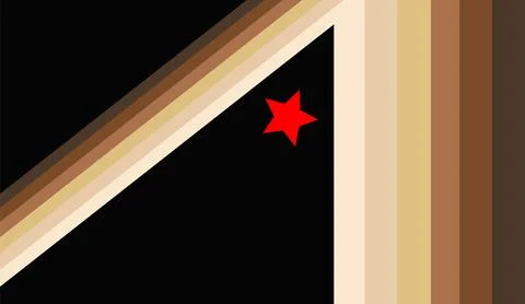 Armpit fetish flag pride vector illustration. 库存插图