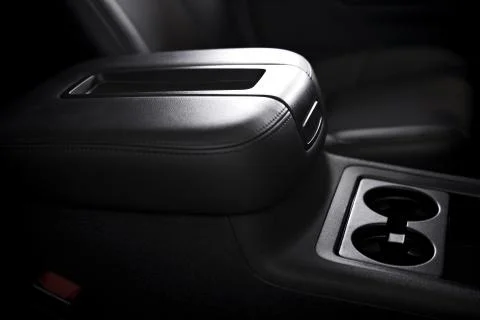 Armrest and cups holder Stock Photos
