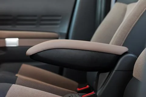 Armrest in the car Stock Photos
