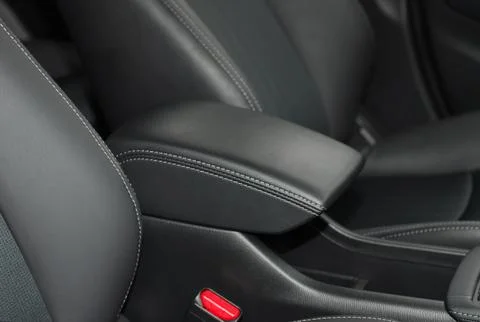 Armrest in the car Stock Photos