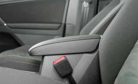 Armrest in the car Stock Photos