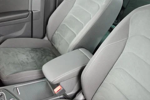 Armrest in the car Stock Photos