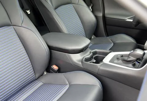 Armrest in the car Stock Photos