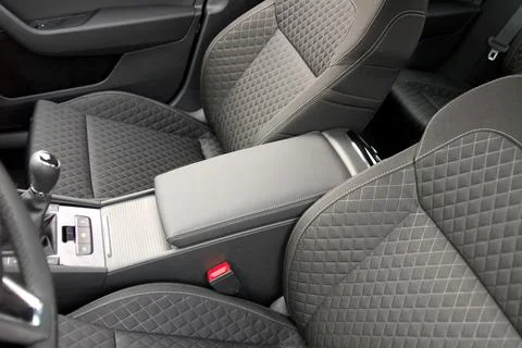 Armrest in the car Stock Photos