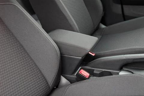 Armrest in the car Stock Photos