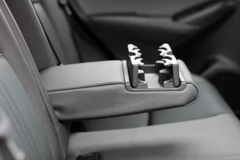 Armrest in the car Stock Photos